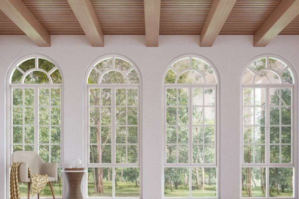 high resolution image of uPVC Arch Windows installed by tecouwind